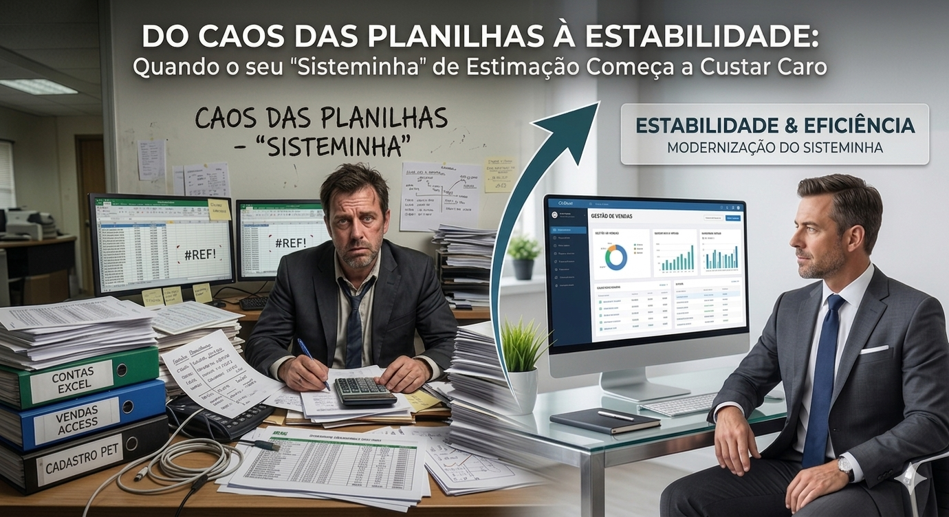 Do Caos das Planilhas à Estabilidade: Quando o seu "Sisteminha" de Estimação Começa a Custar Caro